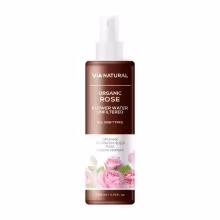 Biofresh Via natural organická nefiltrovaná ružová voda 200 ml