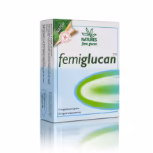 NATURES Femiglucan 10 vaginálnych čapíkov
