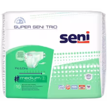 SUPER SENI TRIO Extra large plienkové nohavičky 10 kusov