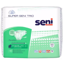 SUPER SENI TRIO Medium plienkové nohavičky 10 kusov