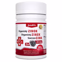 JUTAVIT Organický zinok 25 mg 100 tabliet
