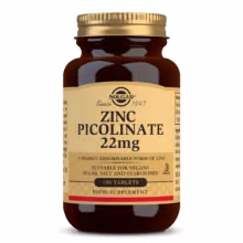 SOLGAR Pikolinát zinku 22 mg 100 tabliet
