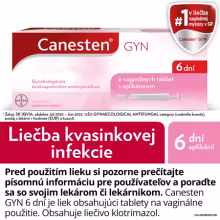 CANESTEN Gyn 6 dní 6 vaginálnych tabliet s aplikátorom