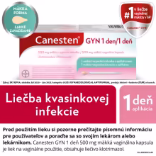 CANESTEN GYN 1 deň mäkká vaginálna kapsula 1 kapsula + aplikátor
