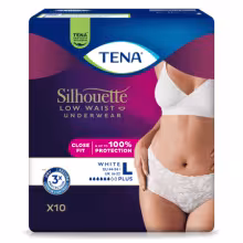 TENA Silhouette plus biela L 10 ks