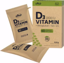 VITAR Vitamin D3 1000IU+betaglukan EKO 60 kapsúl