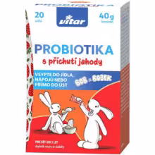 Vitar Probiotika Bob a Bobek s př.jahody 20 x 2 g