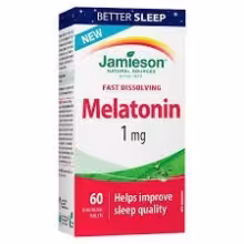 Jamieson Melatonin pod jazyk 1 mg 60 tabliet