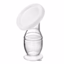 Akuku Ručná odsávačka mlieka kolektor 100ml silikónová