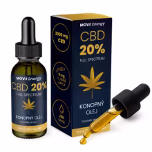 MOVit Energy CBD 20% Full Spectrum konopný olej 10 ml