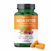 MOVit Mega Detox Ostropestřec + Kurkumin FORTE 60 kapsúl