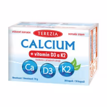 Terezia Calcium vitamin D3 a K2 30 kapsúl