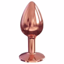 Dorcel Diamond Plug S - hliníkový análny kolík - malý (ružovozlatý)