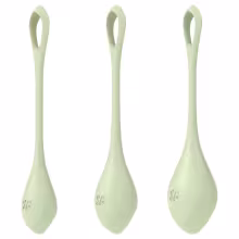 Satisfyer - venušine guľôčky - sada 3 ks - zelené