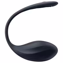 Satisfyer Ribbed Petal - nositeľné rádiové vibračné vajíčko (čierne)