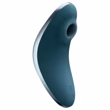 Satisfyer - vibrátor na klitoris s tlakovými vlnami - dobíjací - modrý