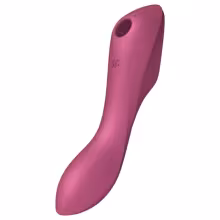 Satisfyer Curvy Trinity 3 - stimulátor klitorisu a vibrátor 2v1 - červený
