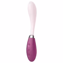 Satisfyer G-Spot Flex 3 - akumulátorový vibrátor na bod G (ružovo-červený)