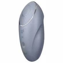 Satisfyer Tap &amp; Climax 1 - vibrátor na klitoris 2v1 - sivý