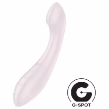 Satisfyer G-Force - vibrátor na G-bod - dobíjací, vodotesný - béžový