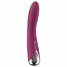 Satisfyer - vibrátor na bod G s rotačnou hlavou - červený