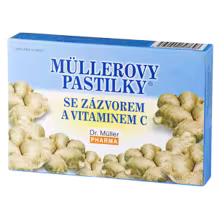 Dr. Müller MÜLLEROVE PASTILKY SO ZÁZVOROM zahriatie 24 ks