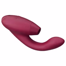 Womanizer Duo 2 - 2v1 vibrátor na bod G a klitoris - červený