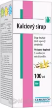 GENERICA Kalciový sirup s vanilkovým extraktom 100 ml