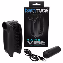 Bathmate Hand Vibe - akumulátorový ručný vibrátor (čierny)