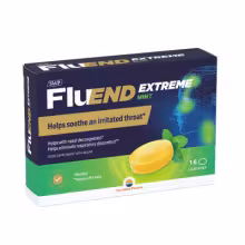 SWP FluEND EXTREME MINT pastilky na cmúľanie 16 ks