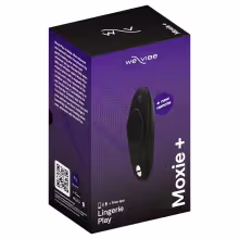 We-Vibe Moxie+ - nositeľný klitorálny vibrátor s aplikáciou a diaľkovým ovládaním (čierny)