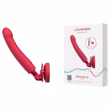 Lovense Mission 2 - Vibrátor ovládaný aplikáciou s prísavkou (červený)