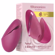 Womanizer Next Liberty - stimulátor klitorisu s tlakovými vlnami (ružový)