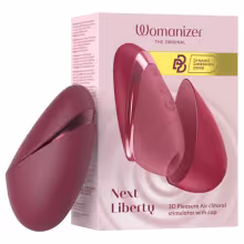 Womanizer Next Liberty - stimulátor klitorisu s tlakovými vlnami (červený)