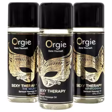 Orgie - masážny olej set - zmyselný mix 3x30ml