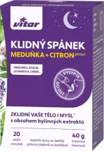 Vitar Klidný Spánek prášok vo vrecúškach medovka a citrón 20 ks