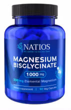 Natios Magnesium Bisglycinate 1000 mg + B6 90 veg. kapsúl elom. horčík 200 mg
