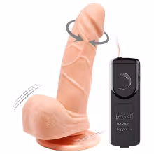Baile Barbara Mark - realistický rotačný vibrátor - 15 cm - telová farba