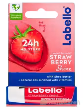 Labello Fruity Shine Jahoda výživný balzam na pery 4,8 g