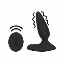 Loveline Smooth Vibrating Anal Plug with Remote Control