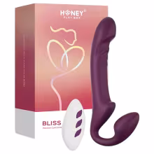 Honey Play Box Bliss - pripínací vibrátor s rotujúcimi korálkami - fialový