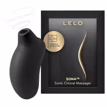LELO Sona - stimulátor klitorisu s vlnami - čierny