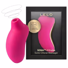 LELO Sona 2 Cruise - stimulátor klitorisu vlny - čerešňová farba