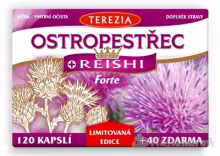 TEREZIA Pestrec + Reishi FORTE Limitovaná edícia 120 + 40 kapsúl