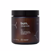Sviečka masážna Maude BURN no.1 amber, cedar leaf & lemongrass 113 g