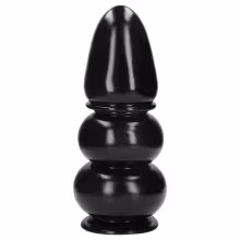 Au! Ultra Collosus - extra veľký análny kolík (čierny) - 33 cm