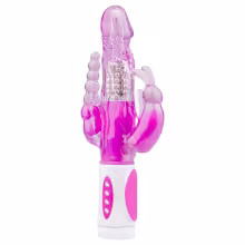 Easytoys Raving Rabbit - 3-ramenný vibrátor (ružový)