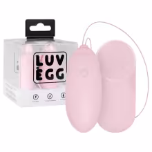 LUV EGG - nositeľné akumulátorové rádiové vibračné vajíčko (ružové)