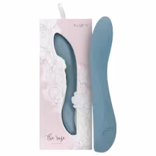 Bloom Rose - vibrátor na bod G - nabíjateľný, silikónový - tyrkysový