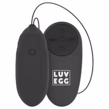 LUV EGG - nositeľné akumulátorové rádiové vibračné vajíčko (čierne)